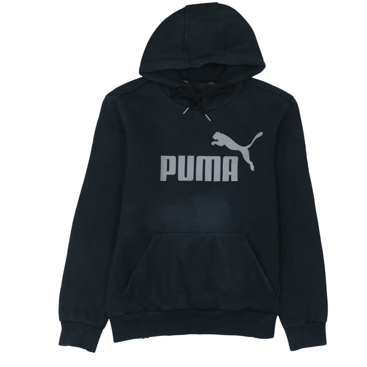 Puma Men's Black Regular Fit Pullover Hoodie Size S