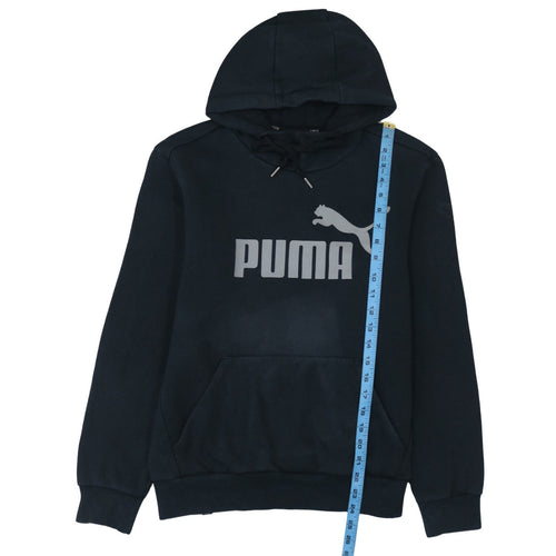 Puma Men's Black Regular Fit Pullover Hoodie Size S