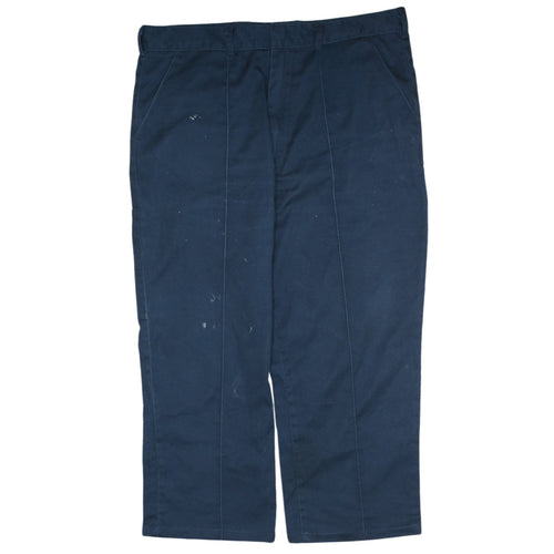 Dickies Men's Blue Work Cargo Trousers 38R Polyester Cotton Regular Fit
