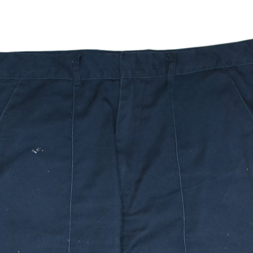 Dickies Men's Blue Work Cargo Trousers 38R Polyester Cotton Regular Fit