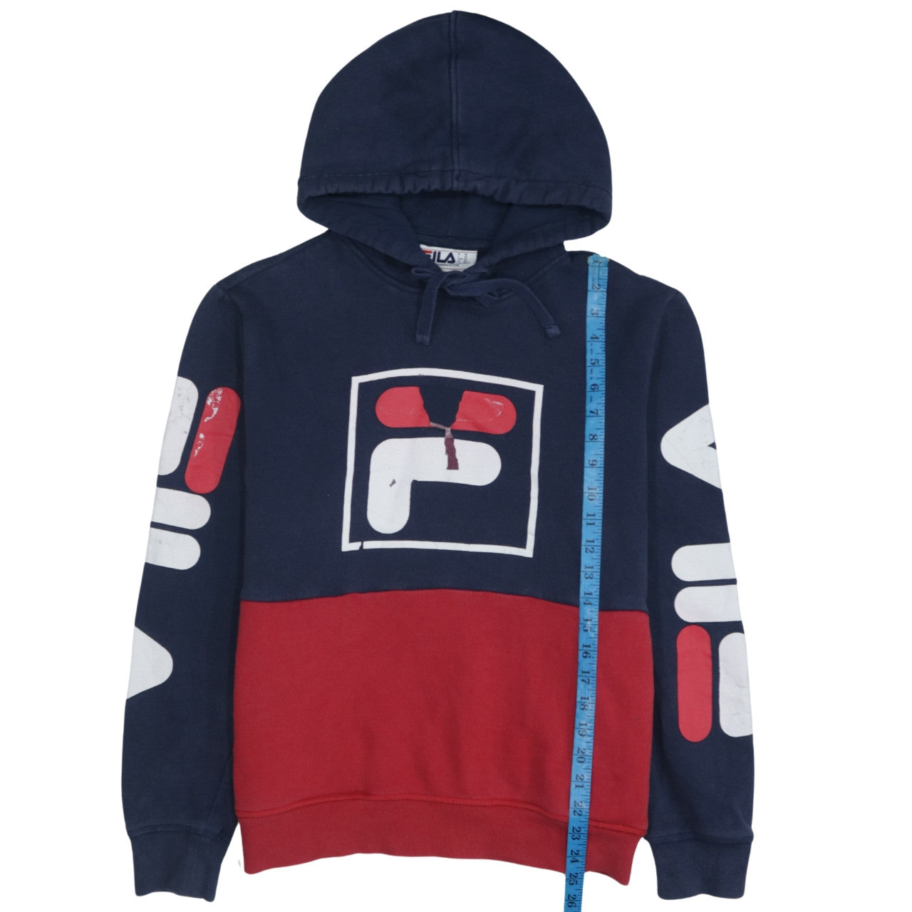 Fila Men’s Multicoloured XS Pullover Hoodie Graphic Logo Sportswear