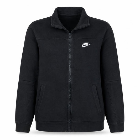 Nike Womens Black Full Zip Track Jacket Size S Cotton Blend