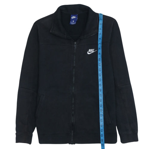 Nike Womens Black Full Zip Track Jacket Size S Cotton Blend