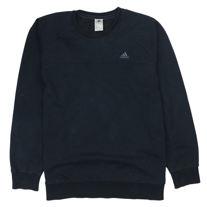 Adidas Men's Black Pullover Sweatshirt Size L Crew Neck Fleece