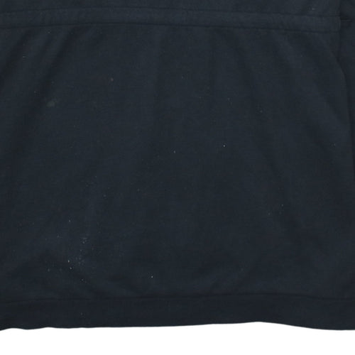 Adidas Womens Black Size M 12-14 Pullover Hoodie with Stripes
