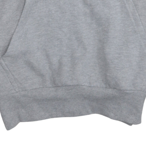 Ellesse Men Grey 1/2 Zip Hoodie L Regular Fit Sports Style