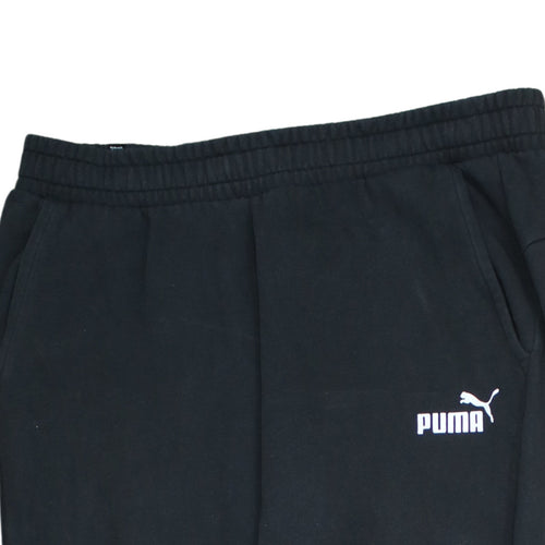 Puma Men's Black XL Jogger Sweatpants Tapered Fleece Athletic Trousers