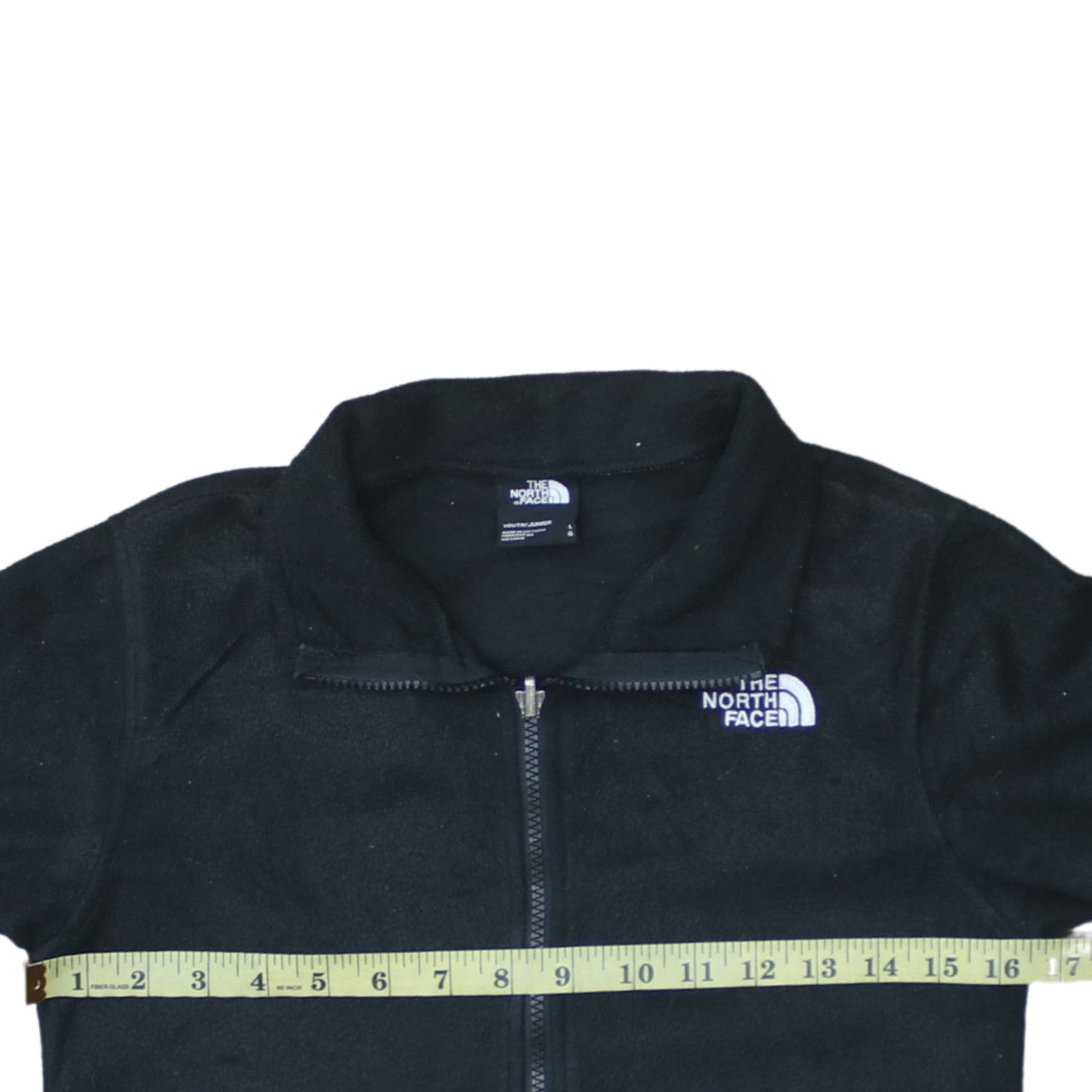 The North Face Boys Black Fleece Full Zip Active Jacket Size L Youth