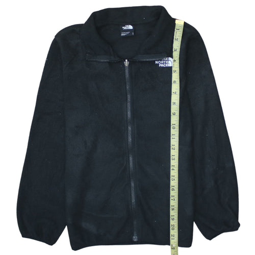 The North Face Boys Black Fleece Full Zip Active Jacket Size L Youth
