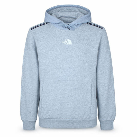 Front view of The North Face Men's Grey Pullover Hoodie XS Outdoor Style