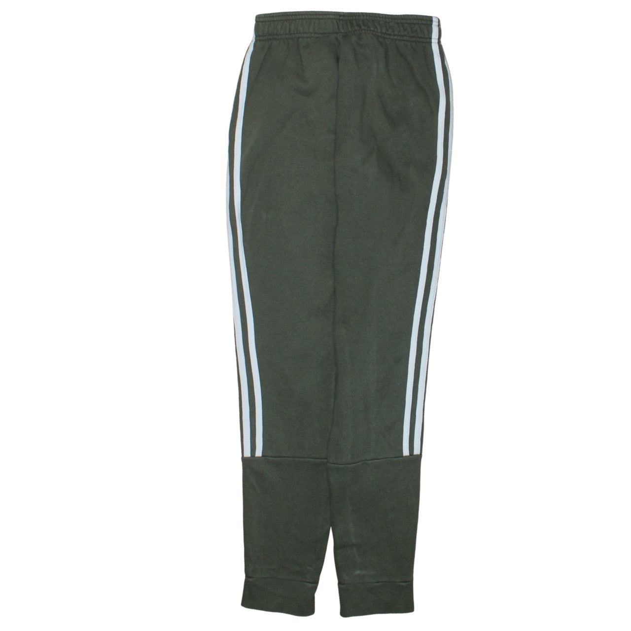 Adidas Mens Green XS Jogger Trousers Fleece Side Stripe
