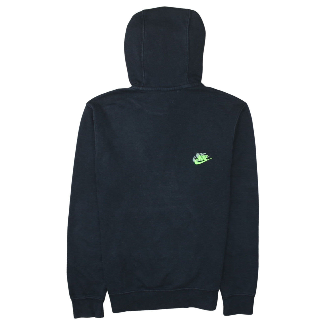 Nike Men's Black XS Pullover Hoodie with Green Logo