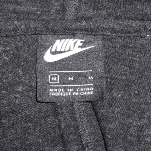 Nike Women’s Black Full Zip Hoodie Size M Cotton Blend Casual Sweatshirt