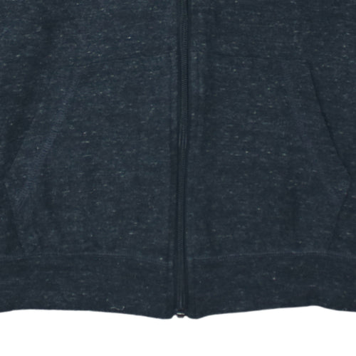 Nike Women’s Black Full Zip Hoodie Size M Cotton Blend Casual Sweatshirt