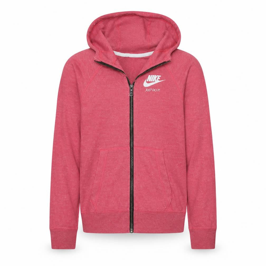 Nike Girls Pink Full Zip Hoodie 12-13 Years - Lightweight Casual Sportswear