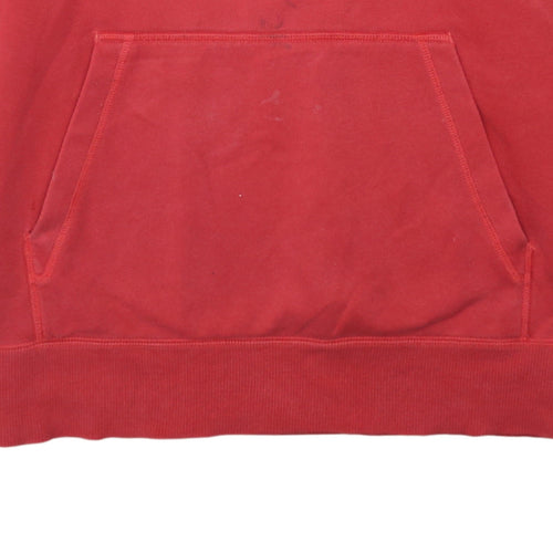 Under Armour Men's Red Pullover Hoodie M Relaxed Fit Fleece