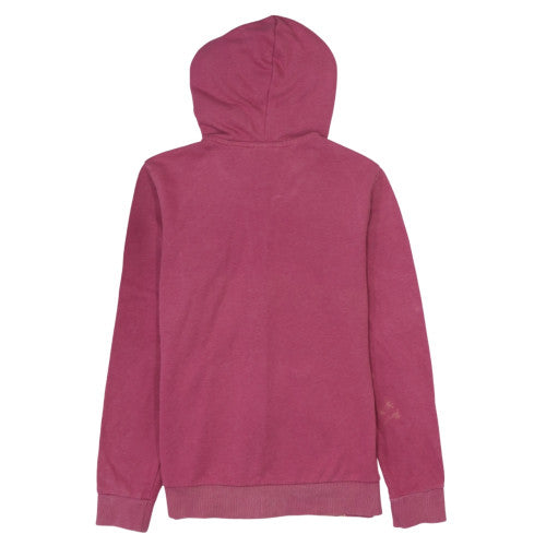 Adidas Women's Pink Full Zip Hoodie Size S 8-10 Cotton Blend