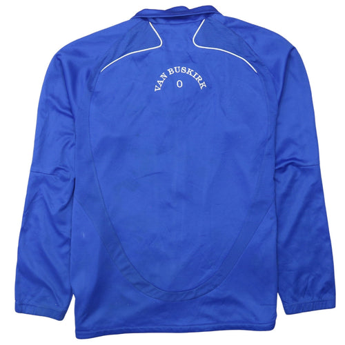 Adidas Men's Blue Track Jacket L Football Clima365 Full Zip