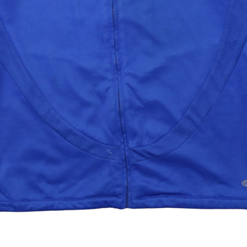 Adidas Men's Blue Track Jacket L Football Clima365 Full Zip