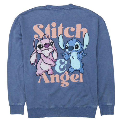 Disney Stitch at Primark Womens Blue XS Pullover Sweatshirt