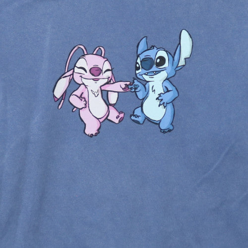 Disney Stitch at Primark Womens Blue XS Pullover Sweatshirt