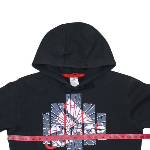 Adidas Men's Black Pullover Hoodie Small Graphic Print Casual
