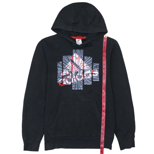 Adidas Men's Black Pullover Hoodie Small Graphic Print Casual
