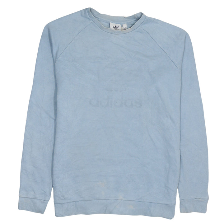 Adidas Men's Blue Crew Neck Pullover Sweatshirt Size M