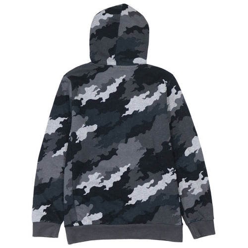 Adidas Boys Grey Camouflage Pullover Hoodie Size 13Y Regular Fit