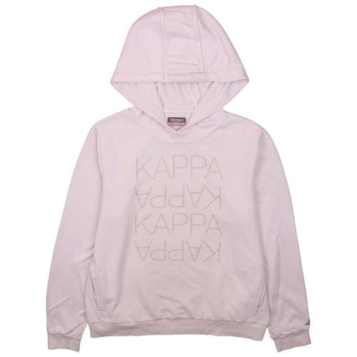 Kappa Womens Pink Pullover Hoodie XL Casual Logo Print