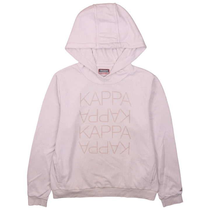 Kappa Womens Pink Pullover Hoodie XL Casual Logo Print