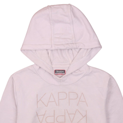 Kappa Womens Pink Pullover Hoodie XL Casual Logo Print