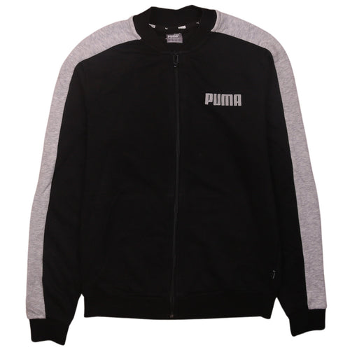 Puma Men's Black and Grey XS Track Jacket Full Zip Athletic