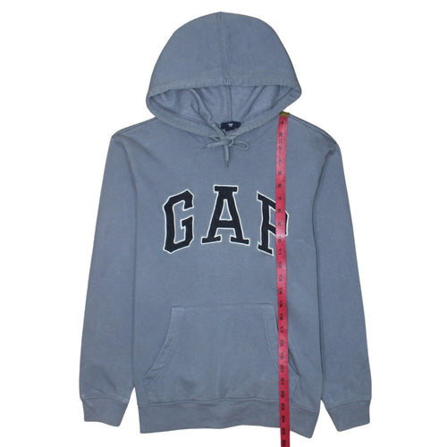 GAP Men's Blue Pullover Hoodie XS Regular Fit Logo Fleece