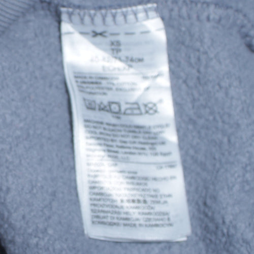 GAP Men's Blue Pullover Hoodie XS Regular Fit Logo Fleece