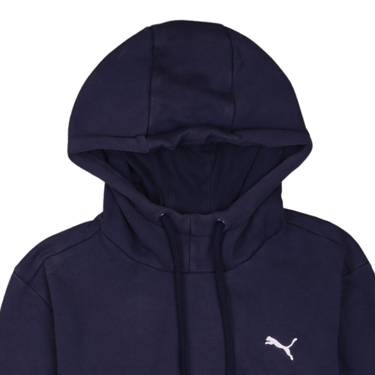 Puma Men's Blue Pullover Hoodie Size S Fleece Logo Sweatshirt