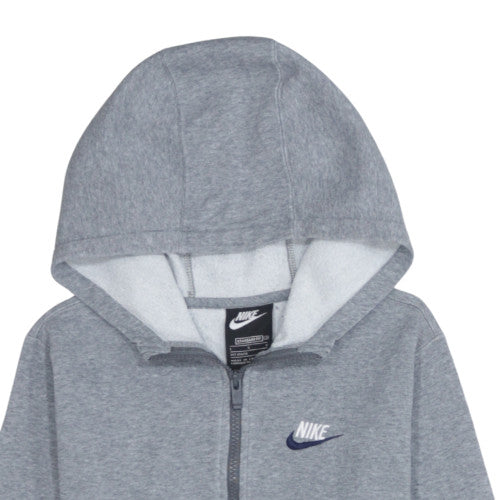 Nike Boys Grey Colourblock 1/4 Zip Fleece Hoodie Size L 147-158cm