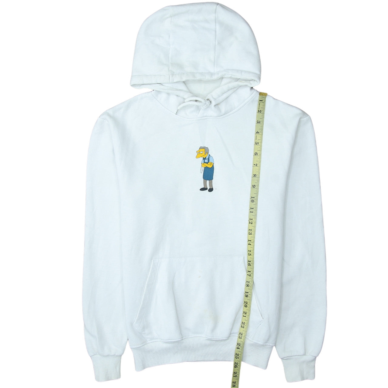 The Simpsons Men's White Moe's Tavern Pullover Hoodie XS