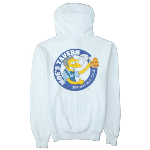 The Simpsons Men's White Moe's Tavern Pullover Hoodie XS