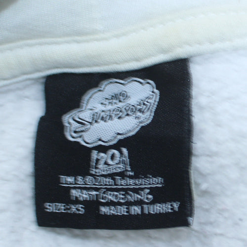 The Simpsons Men's White Moe's Tavern Pullover Hoodie XS