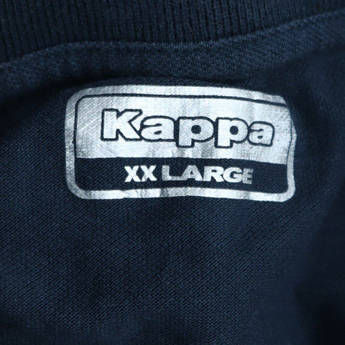 Kappa Men’s Black 2XL Polo Shirt Regular Fit Short Sleeve