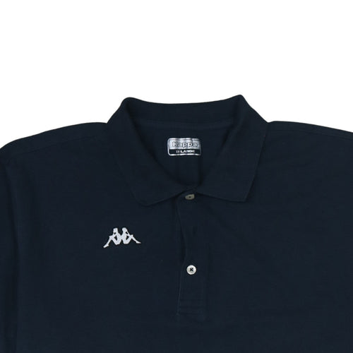 Kappa Men’s Black 2XL Polo Shirt Regular Fit Short Sleeve