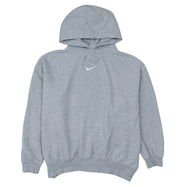 Nike Womens Grey Pullover Hoodie Small Fleece Lined Casual Sweatshirt