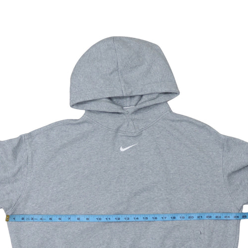 Nike Womens Grey Pullover Hoodie Small Fleece Lined Casual Sweatshirt
