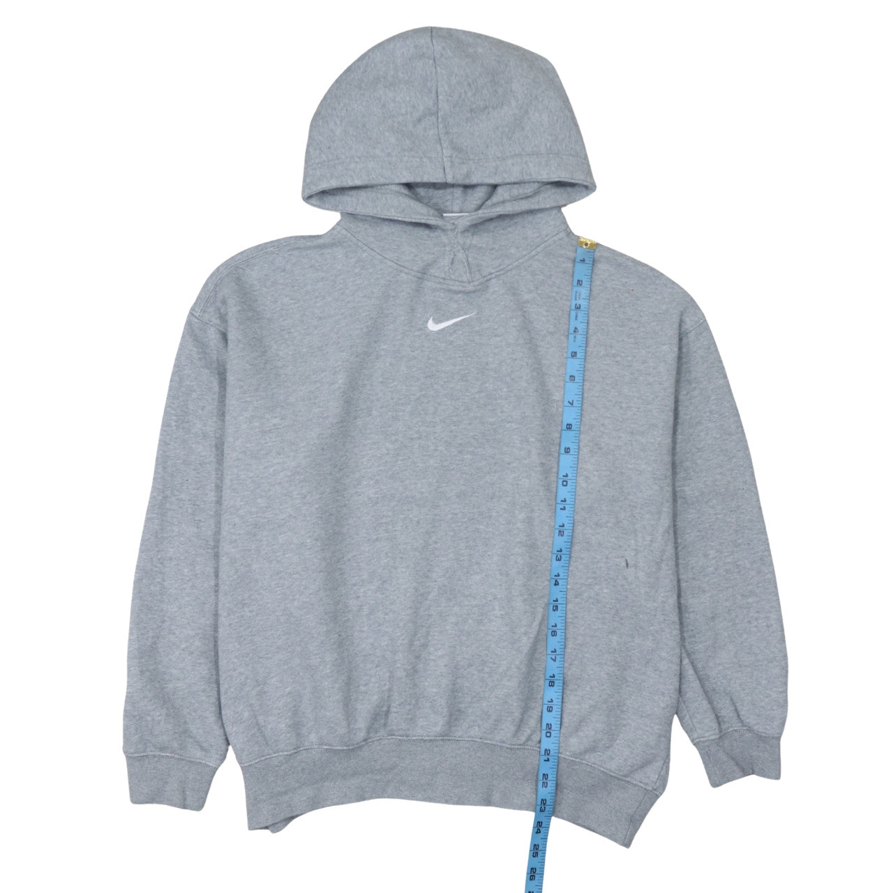 Nike Womens Grey Pullover Hoodie Small Fleece Lined Casual Sweatshirt
