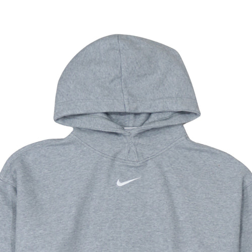Nike Womens Grey Pullover Hoodie Small Fleece Lined Casual Sweatshirt