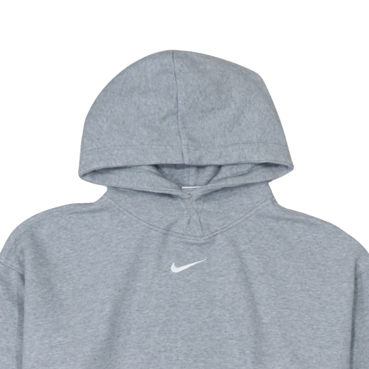 Nike Womens Grey Pullover Hoodie Small Fleece Lined Casual Sweatshirt