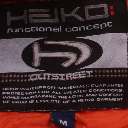 Heiko Men's Orange Bomber Jacket Size M Water Resistant Sports Style