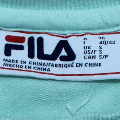 FILA Women's Blue Small Pullover Sweatshirt Crew Neck