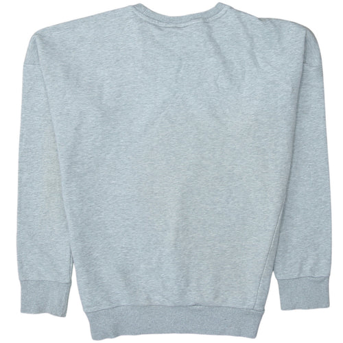 Adidas Womens Grey Crew Neck Sweatshirt Size 14 Logo Print Pullover